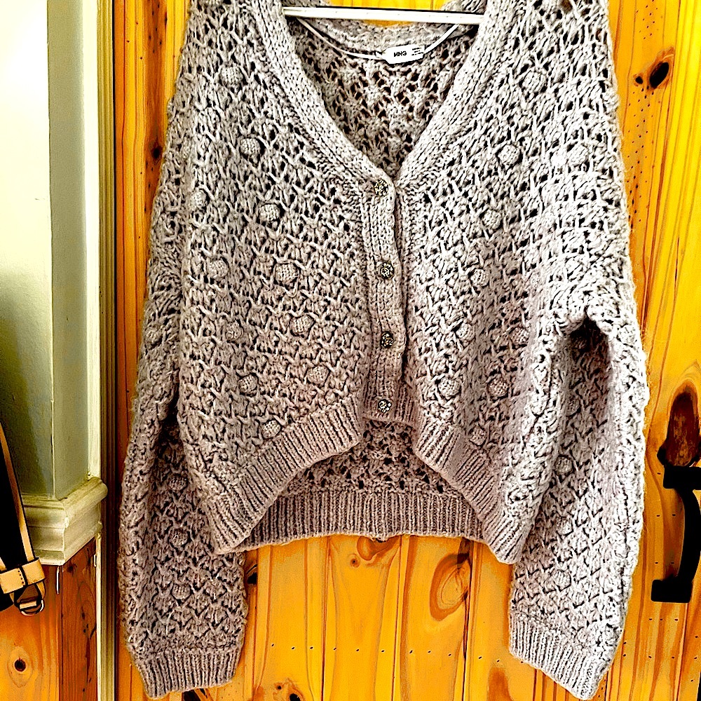 MANGO 🥭 Lavender Knit Cardigan
